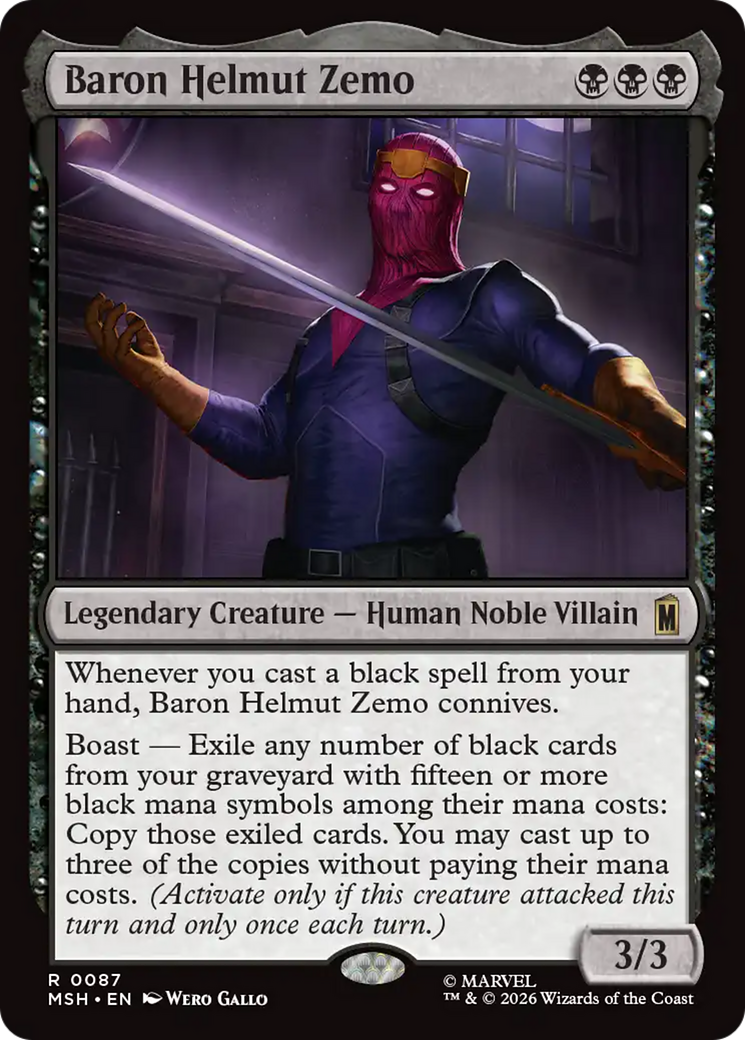 Baron Helmut Zemo [Marvel Super Heroes] | Chromatic Games