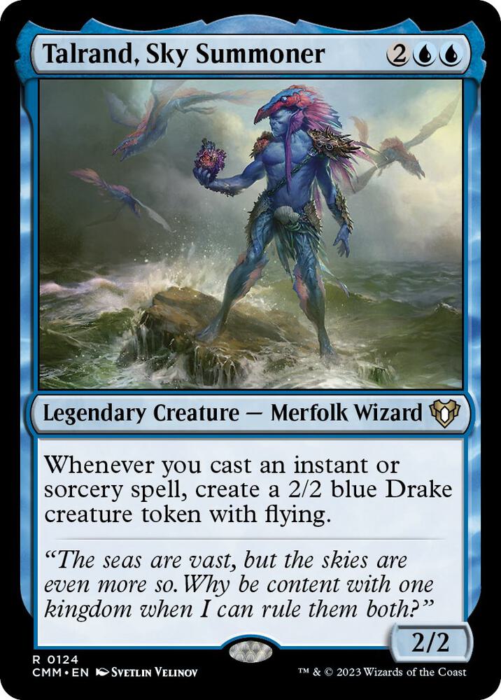 Talrand, Sky Summoner 124/451 (Commander Masters)  | Chromatic Games