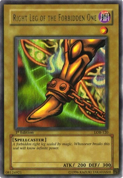 Right Leg of the Forbidden One [LOB-120] Ultra Rare | Chromatic Games