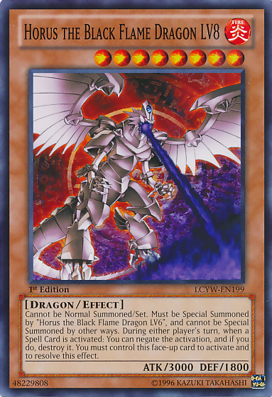 Horus the Black Flame Dragon LV8 [LCYW-EN199] Common | Chromatic Games