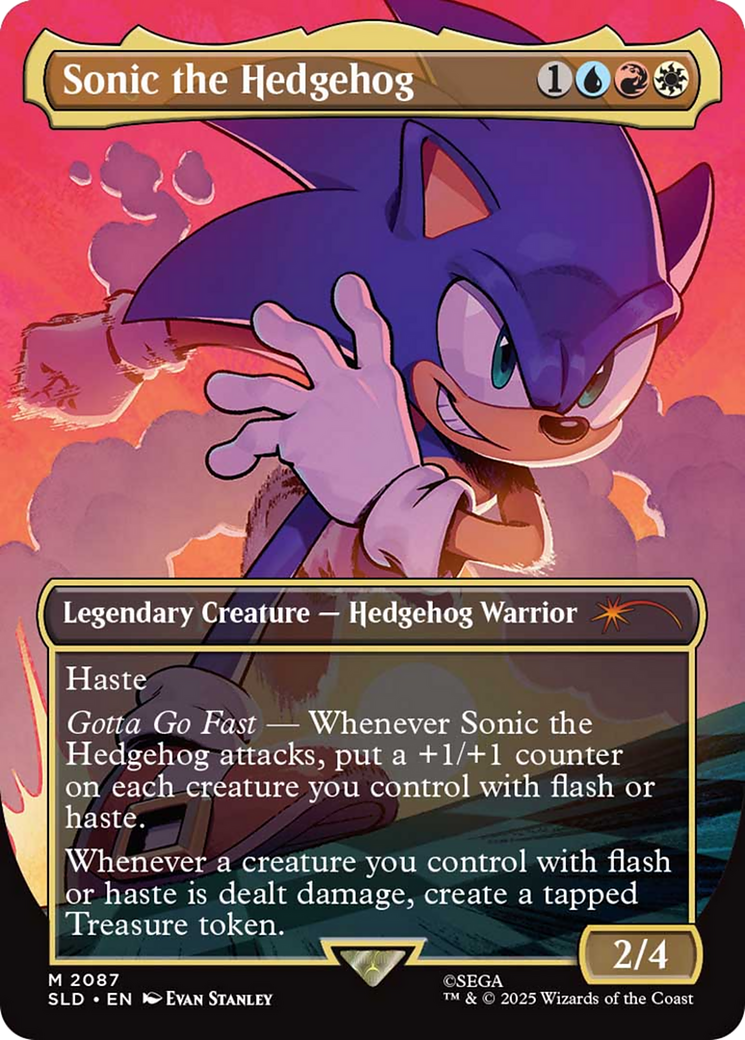 Sonic the Hedgehog (Rainbow Foil) [Secret Lair Drop Series] | Chromatic Games