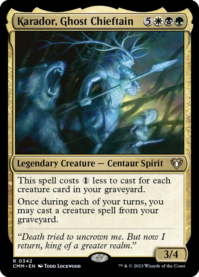 Karador, Ghost Chieftain 342/451 (Commander Masters)  | Chromatic Games