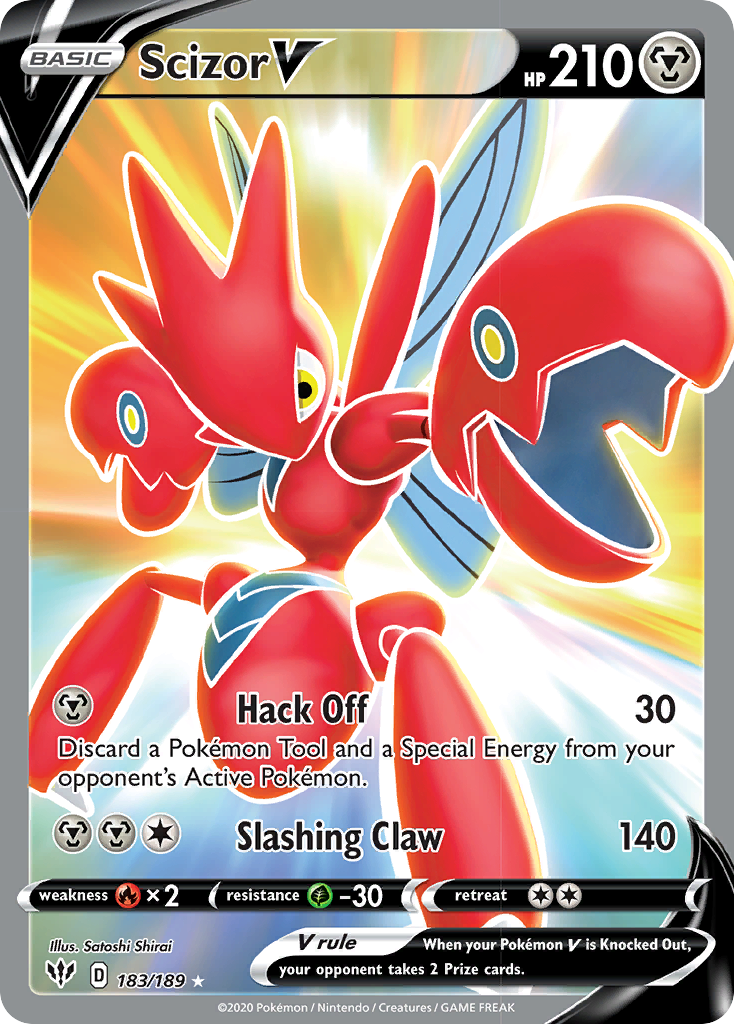 Scizor V (183/189) [Sword & Shield: Darkness Ablaze] | Chromatic Games