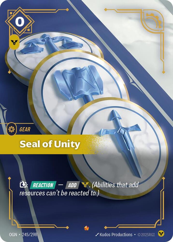 Seal of Unity 245/298 (Origins)  - Foil | Chromatic Games