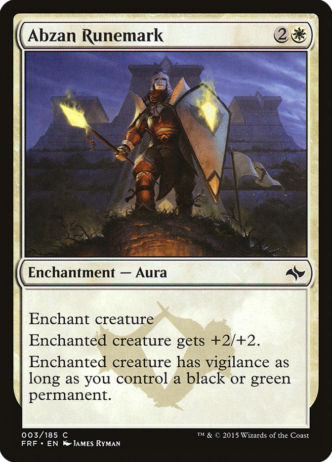 Abzan Runemark 3/185 (Fate Reforged)  | Chromatic Games
