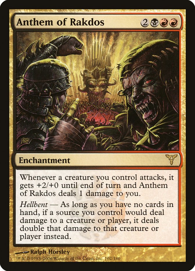 Anthem of Rakdos 102/180 (Dissension)  | Chromatic Games