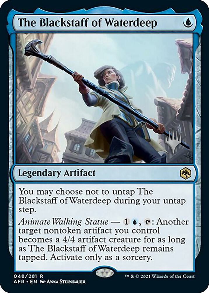 The Blackstaff of Waterdeep 48p/241 (Promo Pack: Adventures in the Forgotten Realms)  - Foil | Chromatic Games