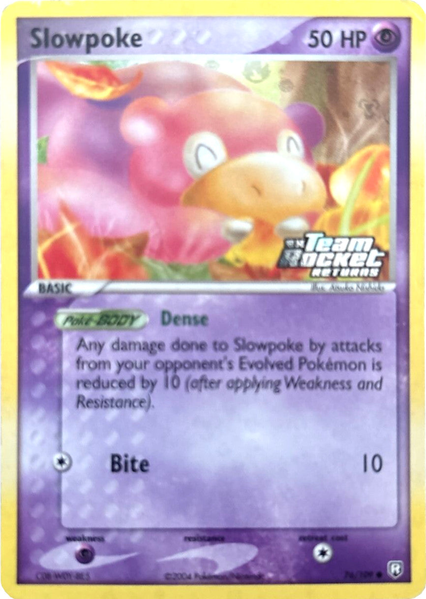 Slowpoke (76/109) (Stamped) [EX: Team Rocket Returns] | Chromatic Games