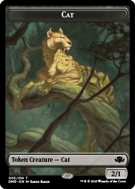 Cat Token (003) [Dominaria Remastered Tokens] | Chromatic Games