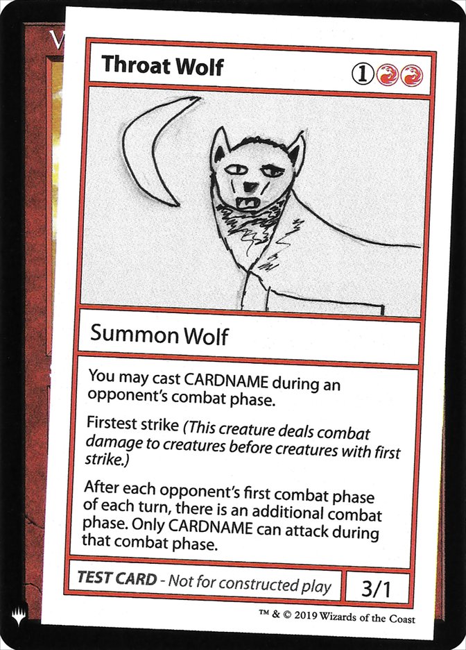 Throat Wolf [Mystery Booster Playtest Cards] | Chromatic Games