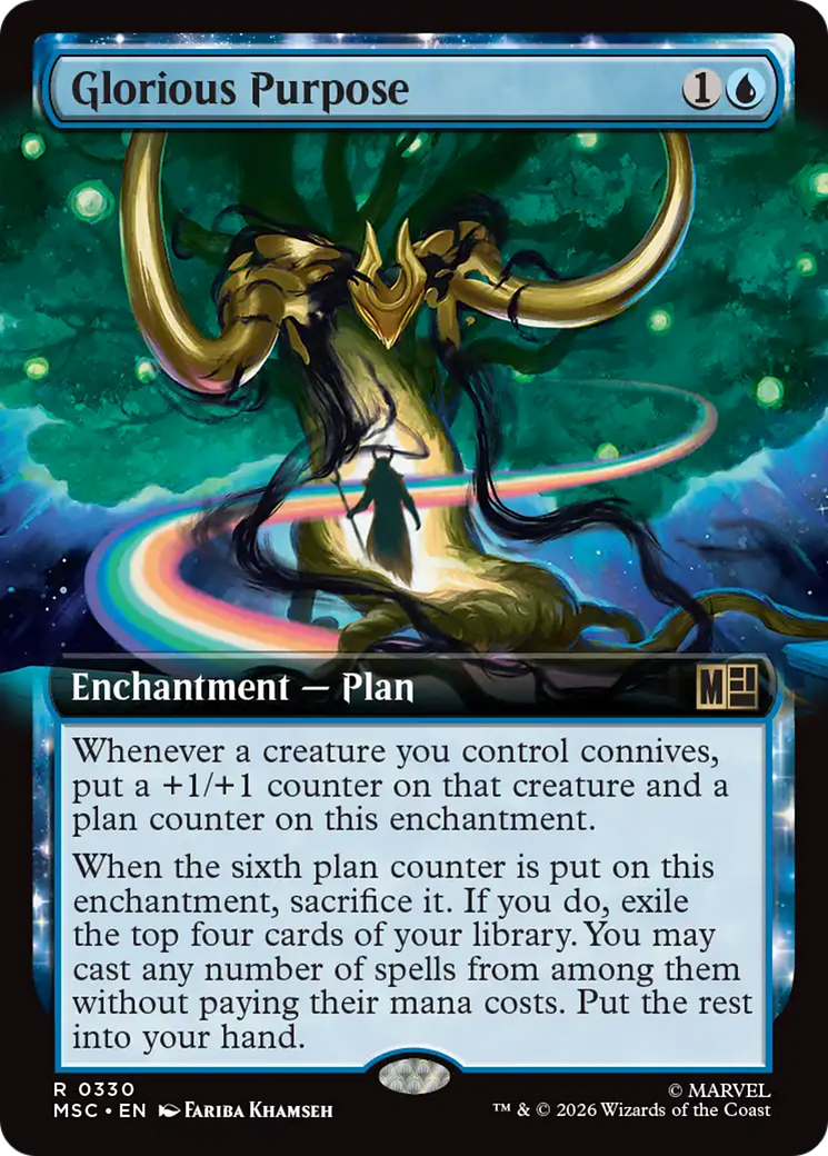 Glorious Purpose (Extended Art) [Marvel Super Heroes Commander] | Chromatic Games