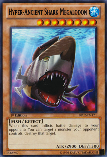 Hyper-Ancient Shark Megalodon [BP02-EN121] Mosaic Rare | Chromatic Games