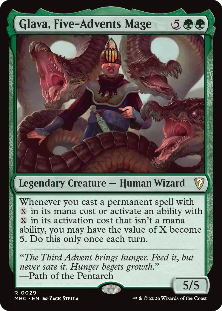Glava, Five-Advents Mage [Mystery Booster: Commander Edition] | Chromatic Games