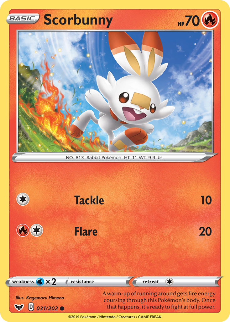 Scorbunny (031/202) [Sword & Shield: Base Set] | Chromatic Games