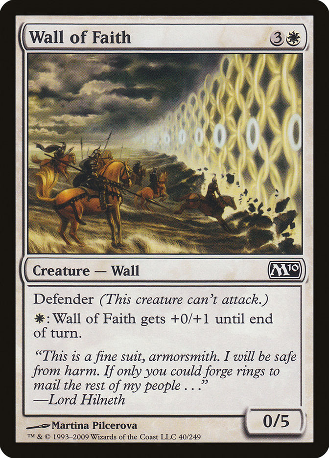 Wall of Faith 40/249 (Magic 2010 (M10))  | Chromatic Games
