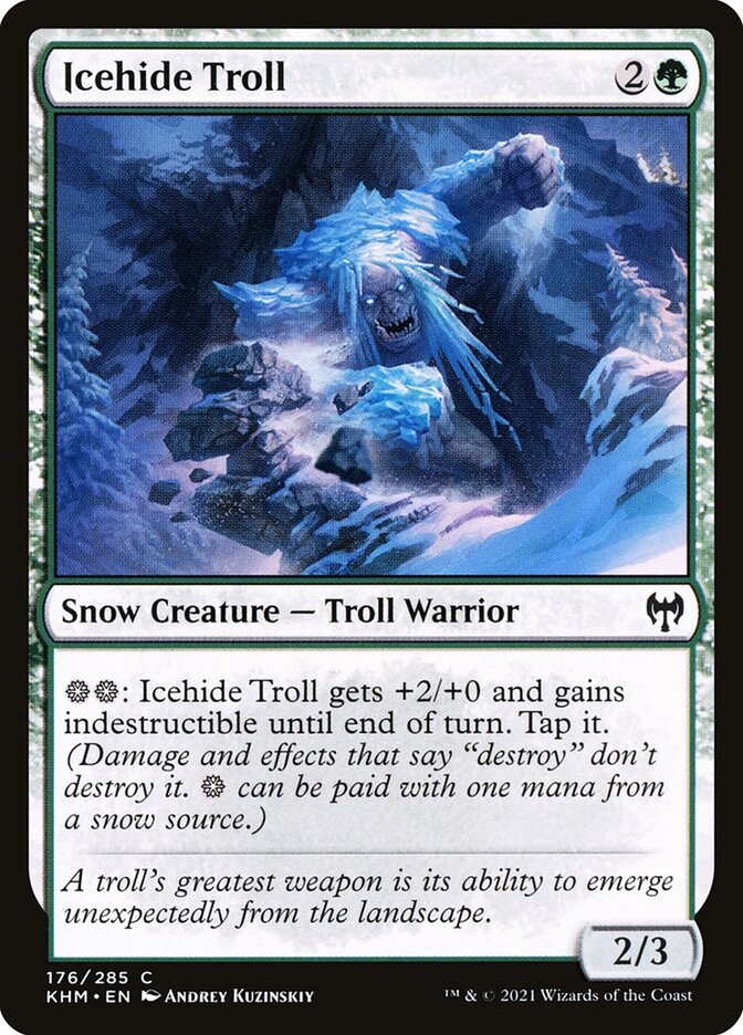 Icehide Troll 176/285 (Kaldheim)  | Chromatic Games