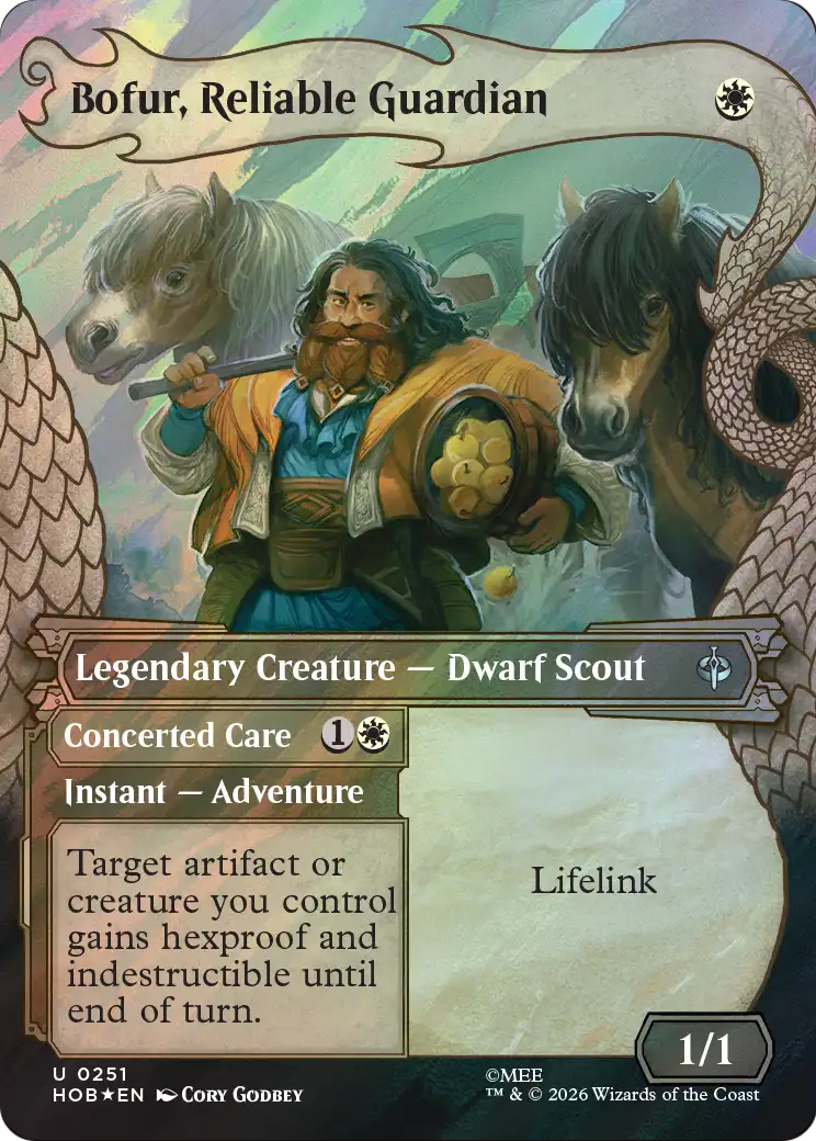 Bofur, Reliable Guardian (Showcase) (Surge Foil) [The Hobbit] | Chromatic Games