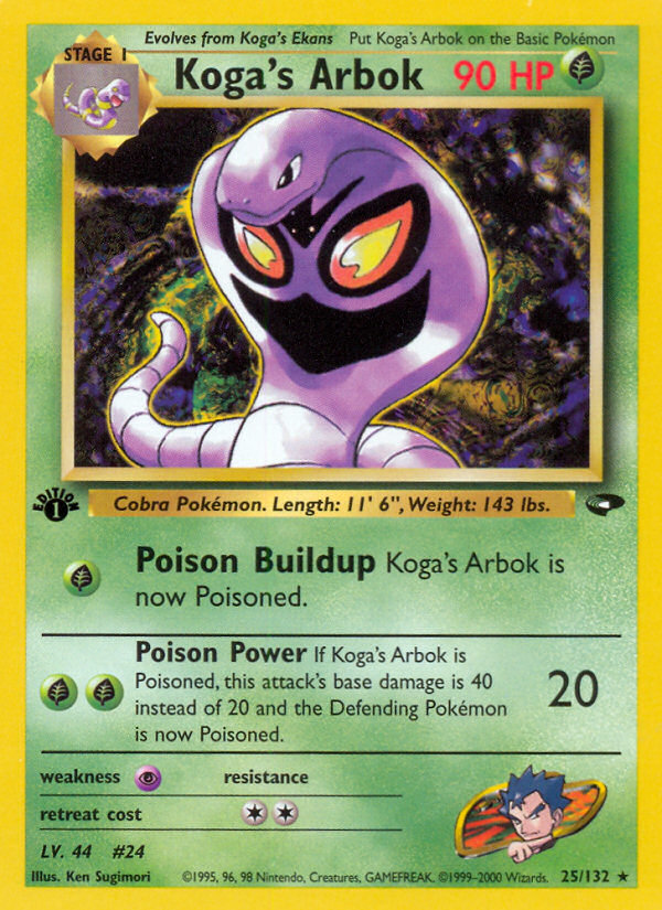 Koga's Arbok (25/132) [Gym Challenge 1st Edition] | Chromatic Games
