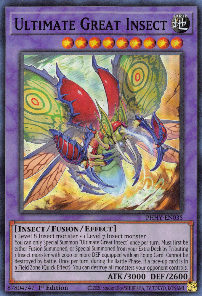 Ultimate Great Insect [PHHY-EN035] Super Rare | Chromatic Games
