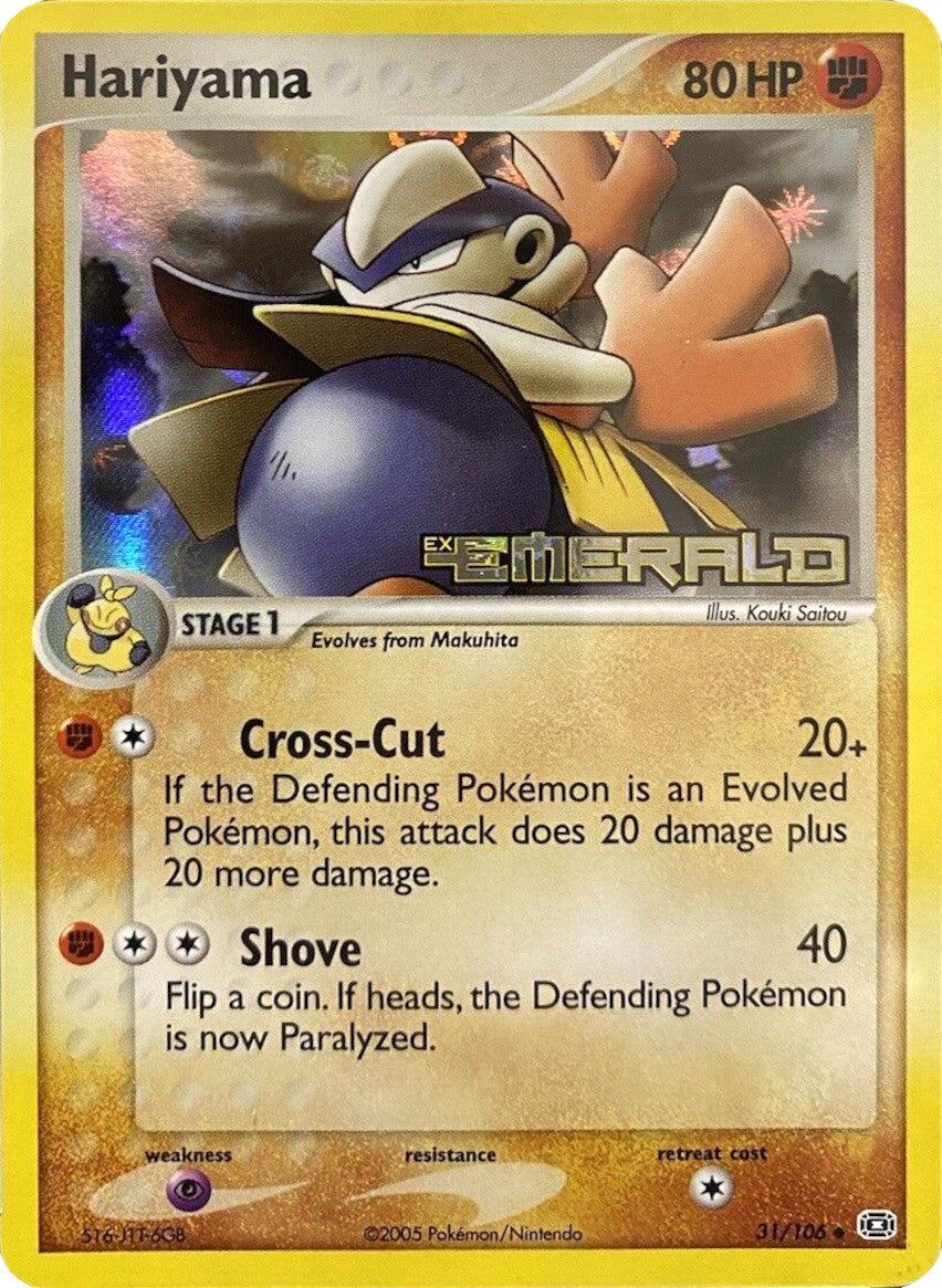 Hariyama (31/106) (Stamped) [EX: Emerald] | Chromatic Games