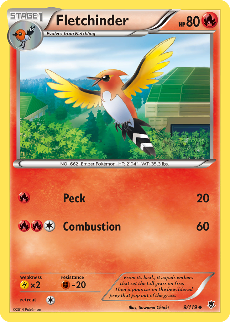 Fletchinder (9/119) [XY: Phantom Forces] | Chromatic Games