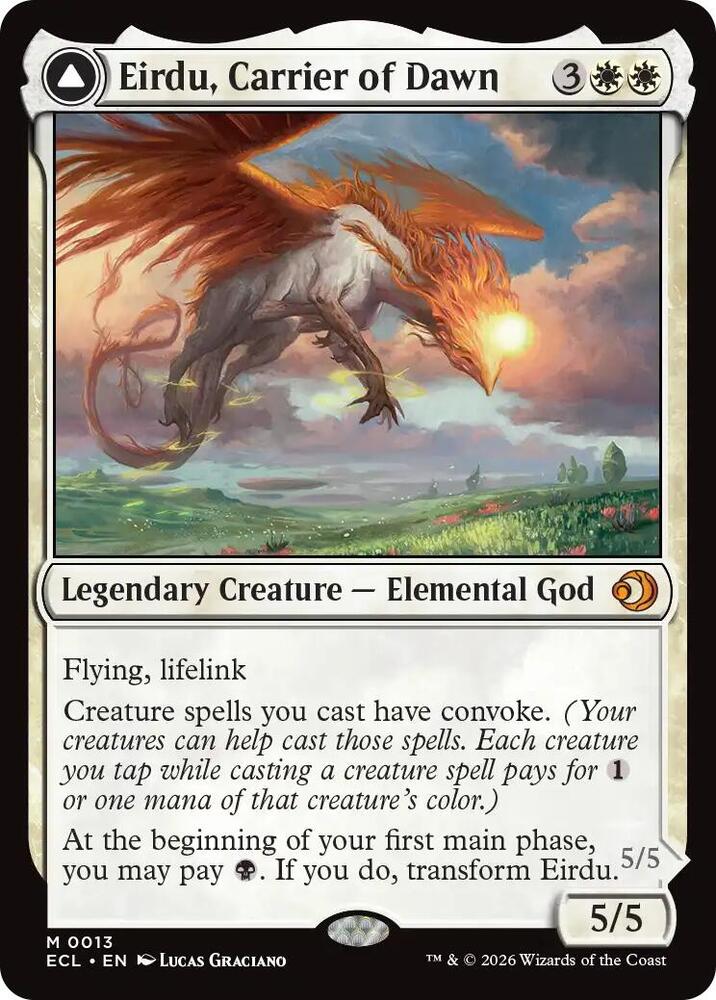 Eirdu, Carrier of Dawn // Isilu, Carrier of Twilight 13 (Lorwyn Eclipsed)  | Chromatic Games
