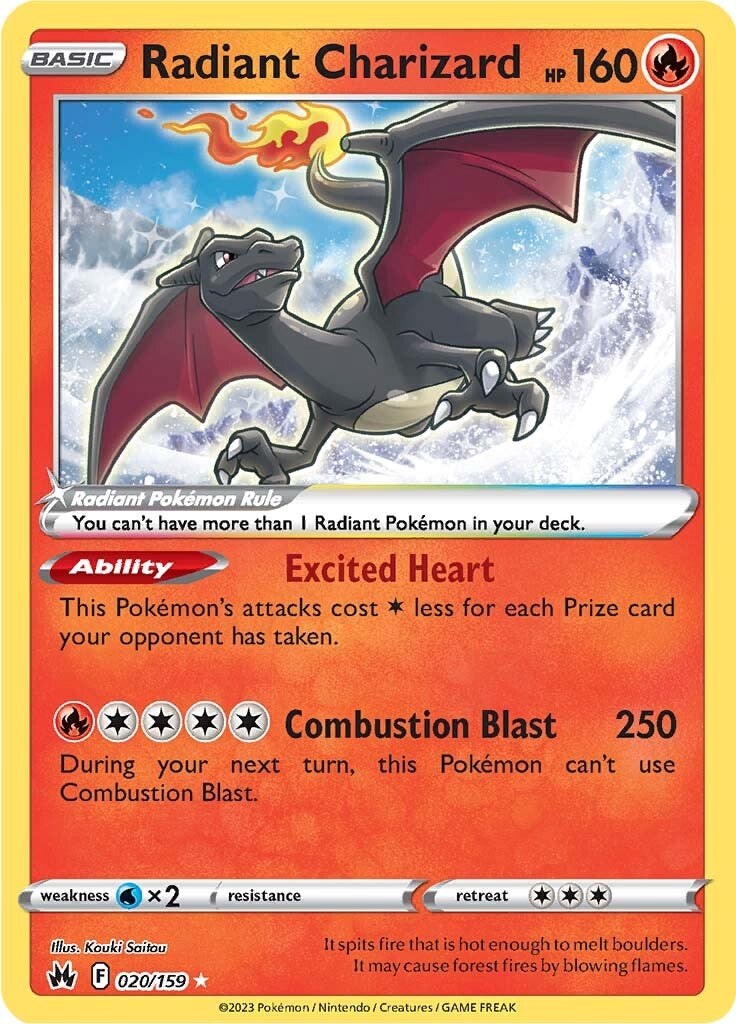 Radiant Charizard (020/159) [Sword & Shield: Crown Zenith] | Chromatic Games