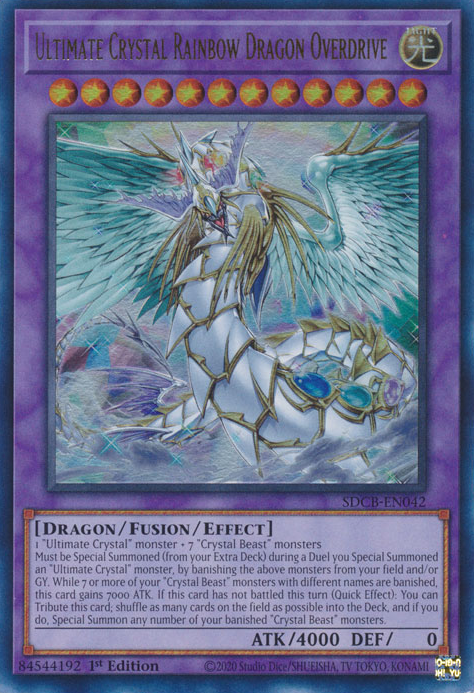 Ultimate Crystal Rainbow Dragon Overdrive [SDCB-EN042] Ultra Rare | Chromatic Games
