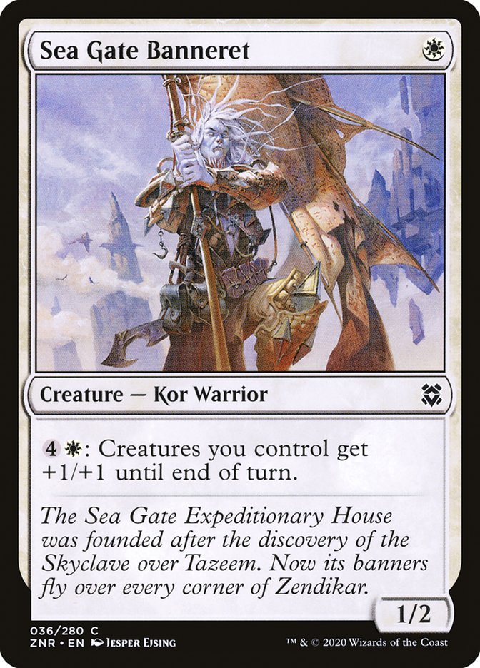 Sea Gate Banneret 36/280 (Zendikar Rising)  - Foil | Chromatic Games