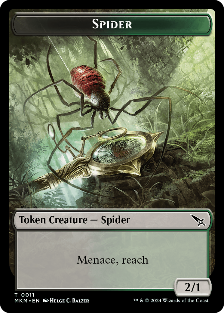 Thopter (0020) // Spider Double-Sided Token [Murders at Karlov Manor Tokens] | Chromatic Games