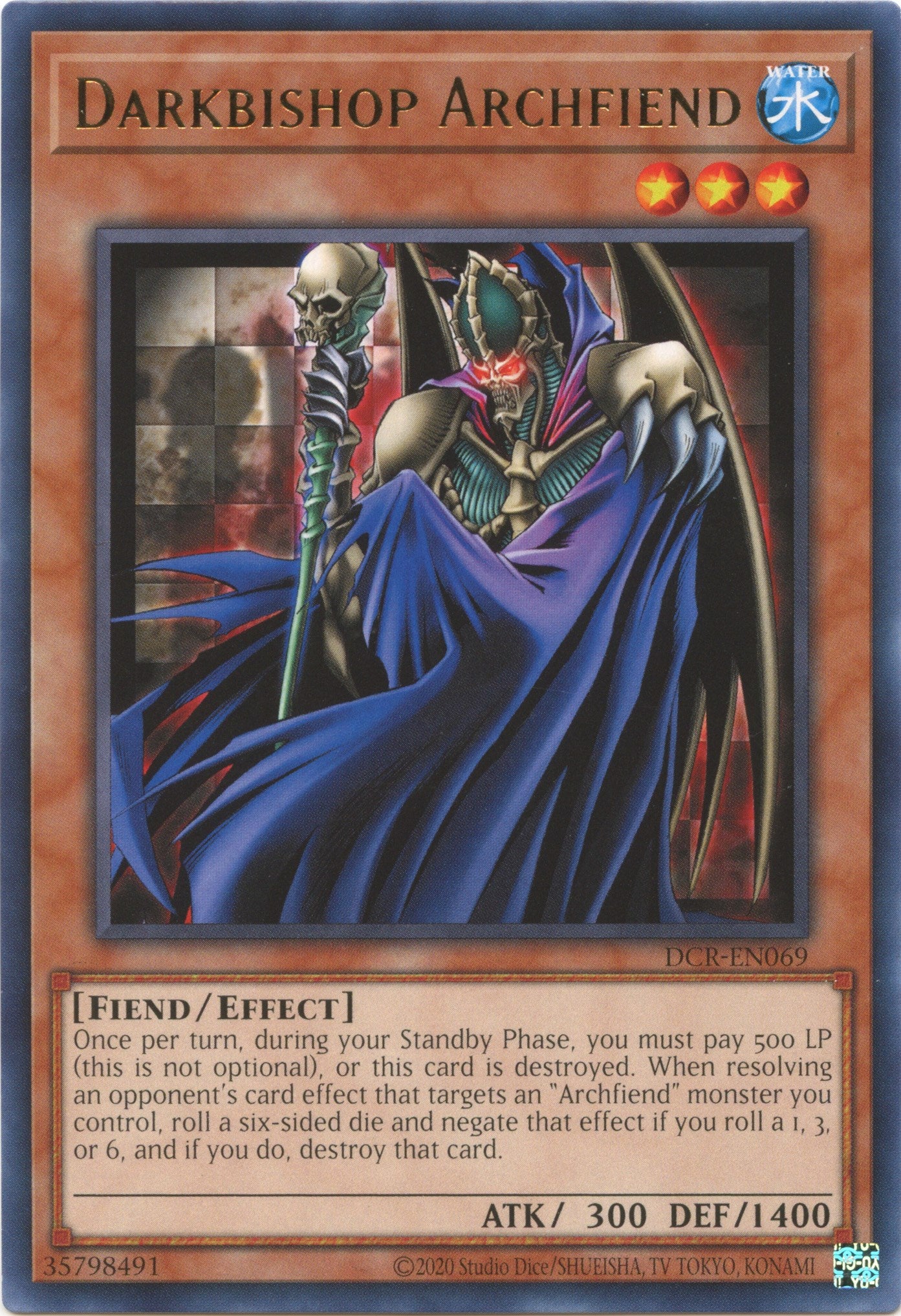 Darkbishop Archfiend (25th Anniversary) [DCR-EN069] Rare | Chromatic Games