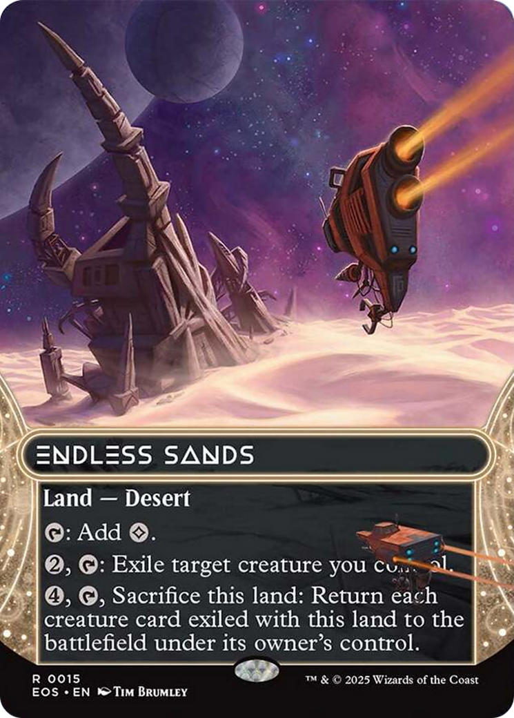 Endless Sands (0015) (Borderless) [Edge of Eternities: Stellar Sights] | Chromatic Games