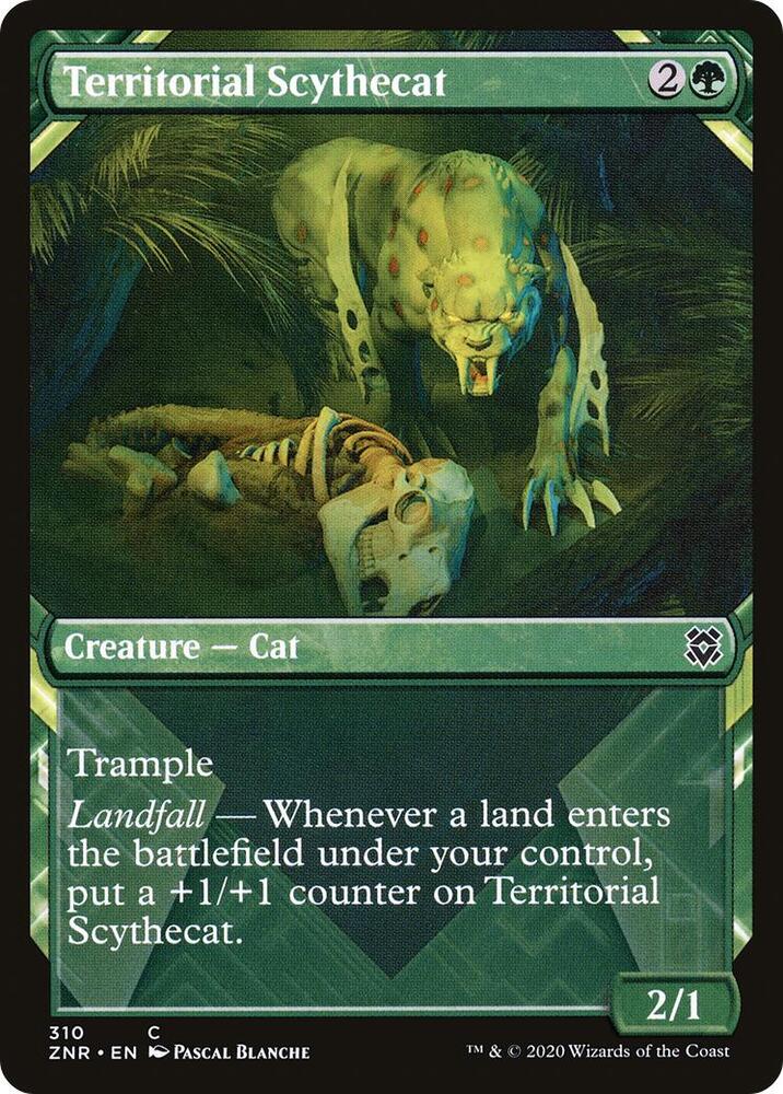 Territorial Scythecat 310/280 (Zendikar Rising)  - Showcase | Chromatic Games