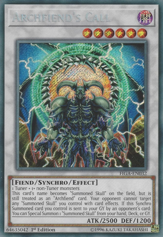 Archfiend's Call [FIGA-EN032] Secret Rare | Chromatic Games
