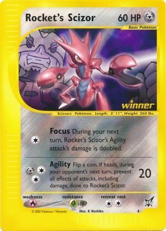 Rocket's Scizor (4) (Jumbo Card) [Best of Promos] | Chromatic Games