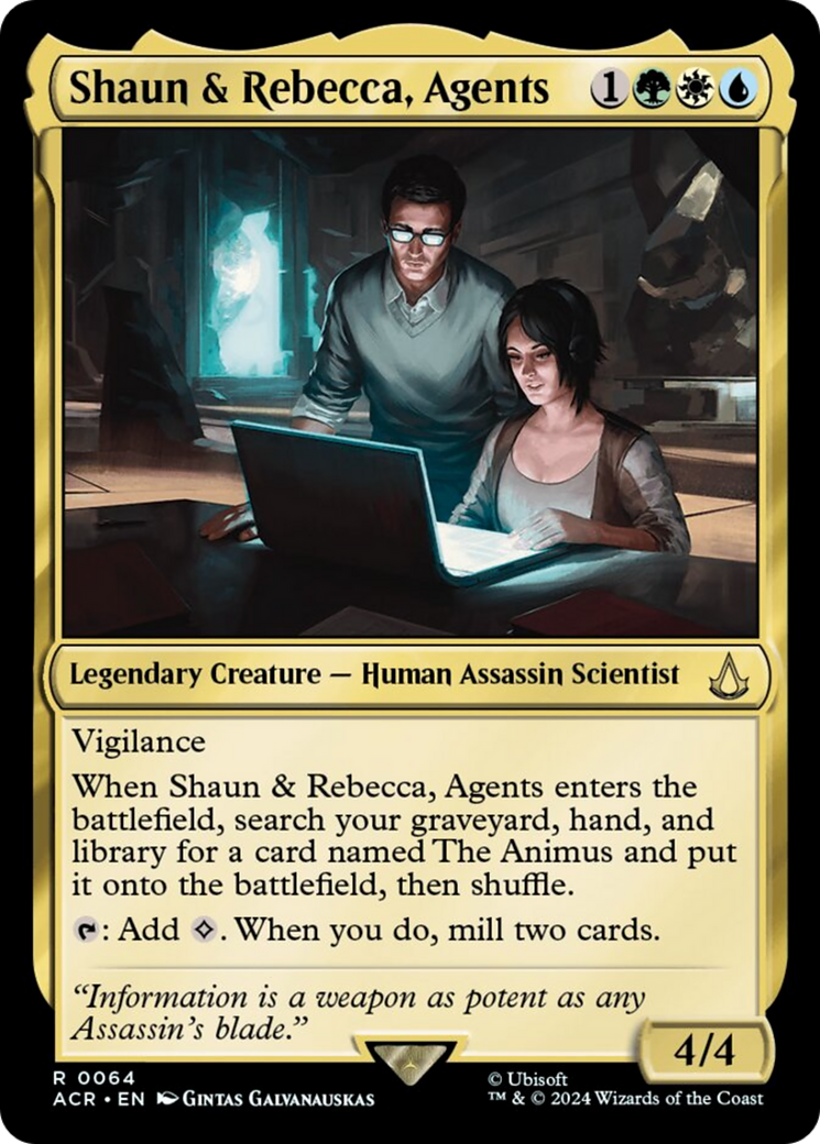 Shaun & Rebecca, Agents [Assassin's Creed] | Chromatic Games