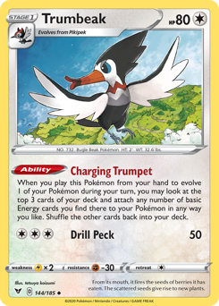 Trumbeak (144/185) [Sword & Shield: Vivid Voltage] | Chromatic Games