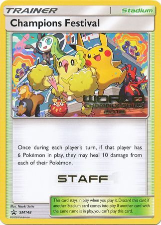 Champions Festival (SM148) (2018 Staff) [Sun & Moon: Black Star Promos] | Chromatic Games