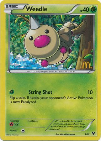 Weedle (1/12) [McDonald's Promos: 2014 Collection] | Chromatic Games