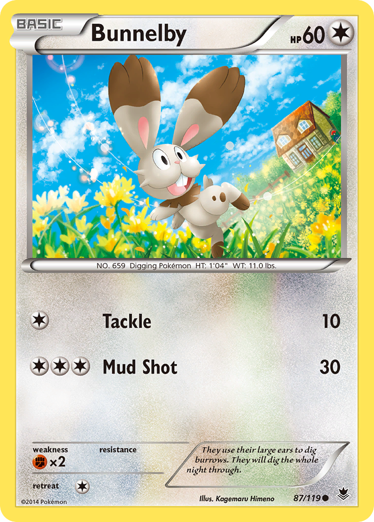 Bunnelby (87/119) [XY: Phantom Forces] | Chromatic Games