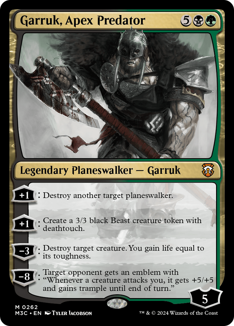 Garruk, Apex Predator (Ripple Foil) [Modern Horizons 3 Commander] | Chromatic Games