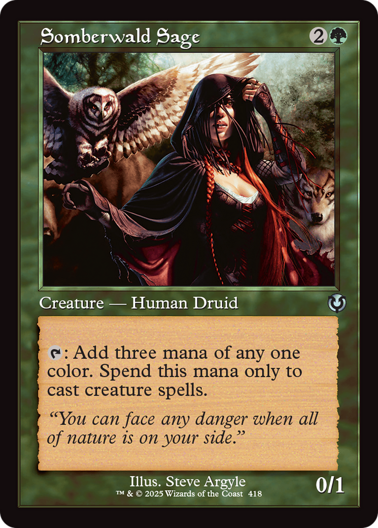 Somberwald Sage (Retro Frame) [Innistrad Remastered] | Chromatic Games