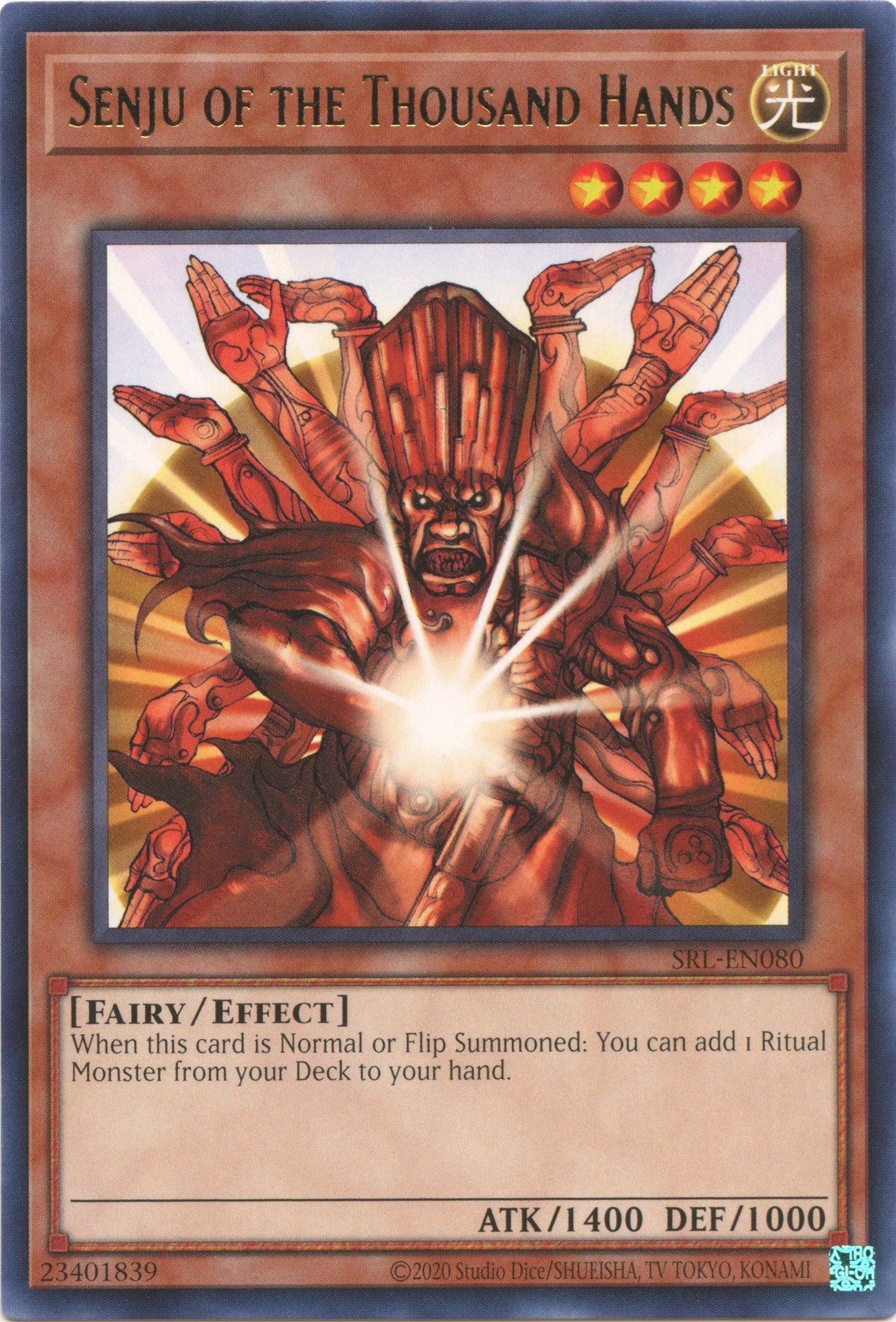 Senju of the Thousand Hands (25th Anniversary) [SRL-EN080] Rare | Chromatic Games