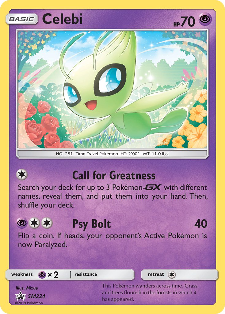 Celebi (SM224) [Sun & Moon: Black Star Promos] | Chromatic Games