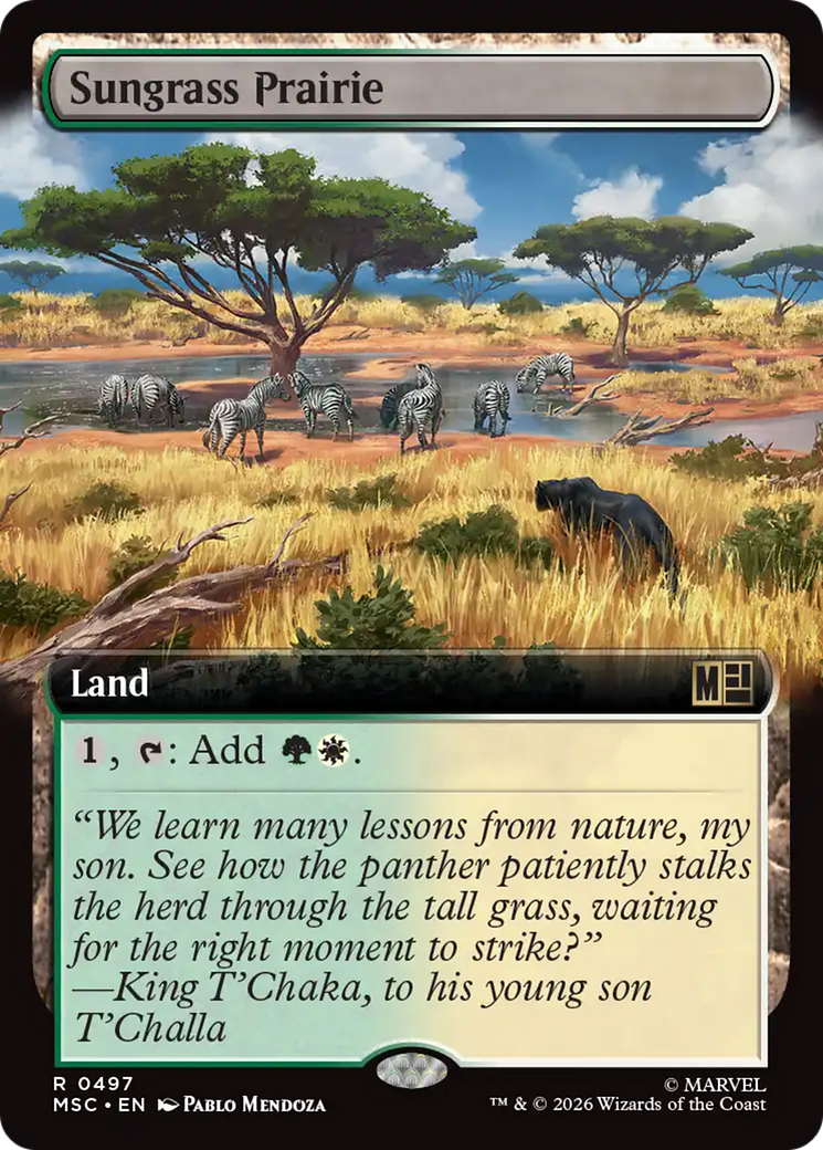 Sungrass Prairie (Extended Art) [Marvel Super Heroes Commander] | Chromatic Games