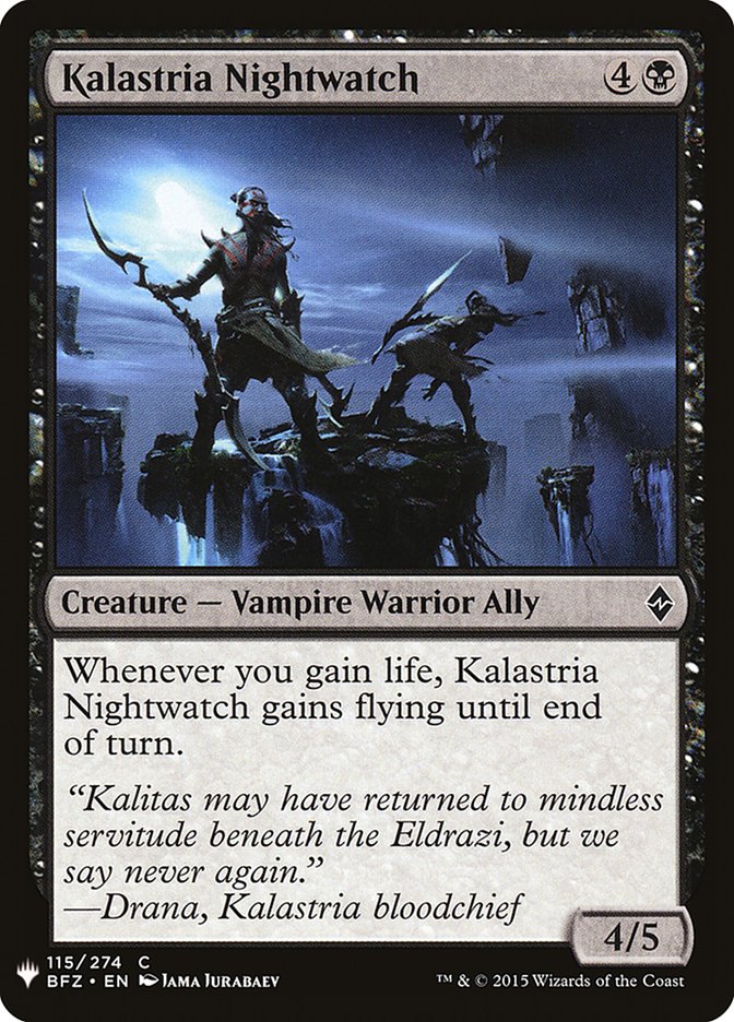 Kalastria Nightwatch [Mystery Booster] | Chromatic Games