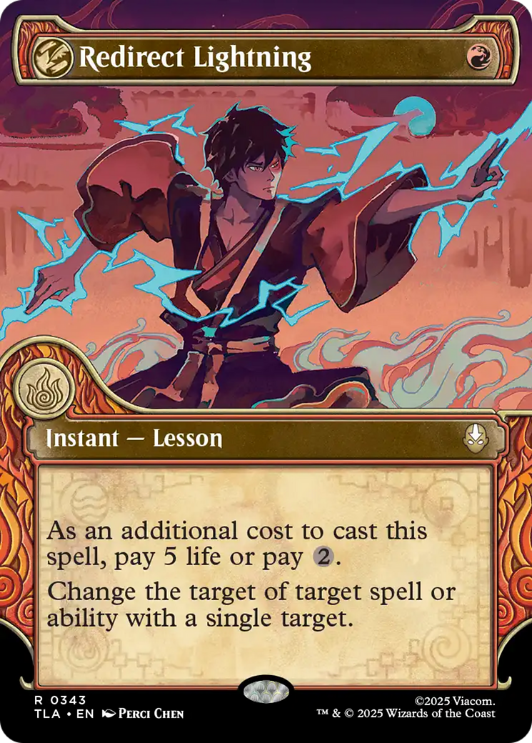 Redirect Lightning (Showcase) [Avatar: The Last Airbender] | Chromatic Games
