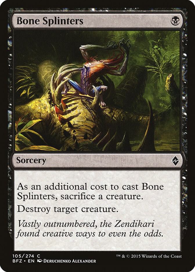 Bone Splinters 105/274 (Battle for Zendikar)  | Chromatic Games