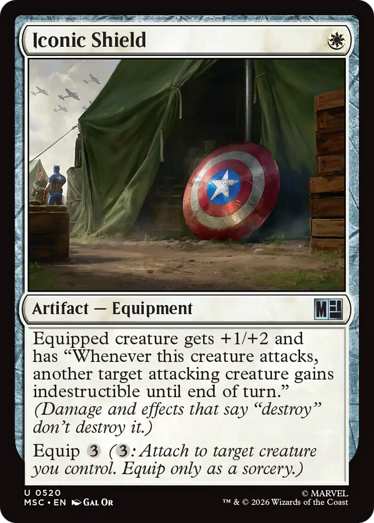 Iconic Shield [Marvel Super Heroes Commander] | Chromatic Games