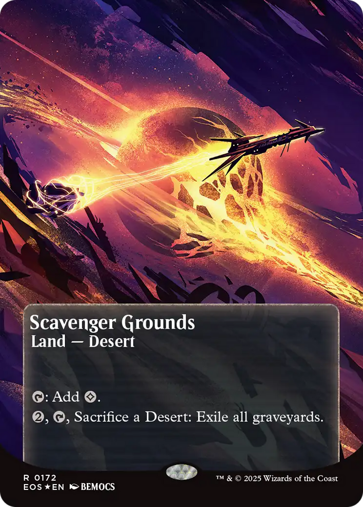 Scavenger Grounds (0172) (Borderless) (Galaxy Foil) [Edge of Eternities: Stellar Sights] | Chromatic Games